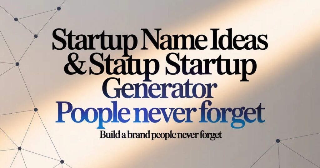 startup name ideas