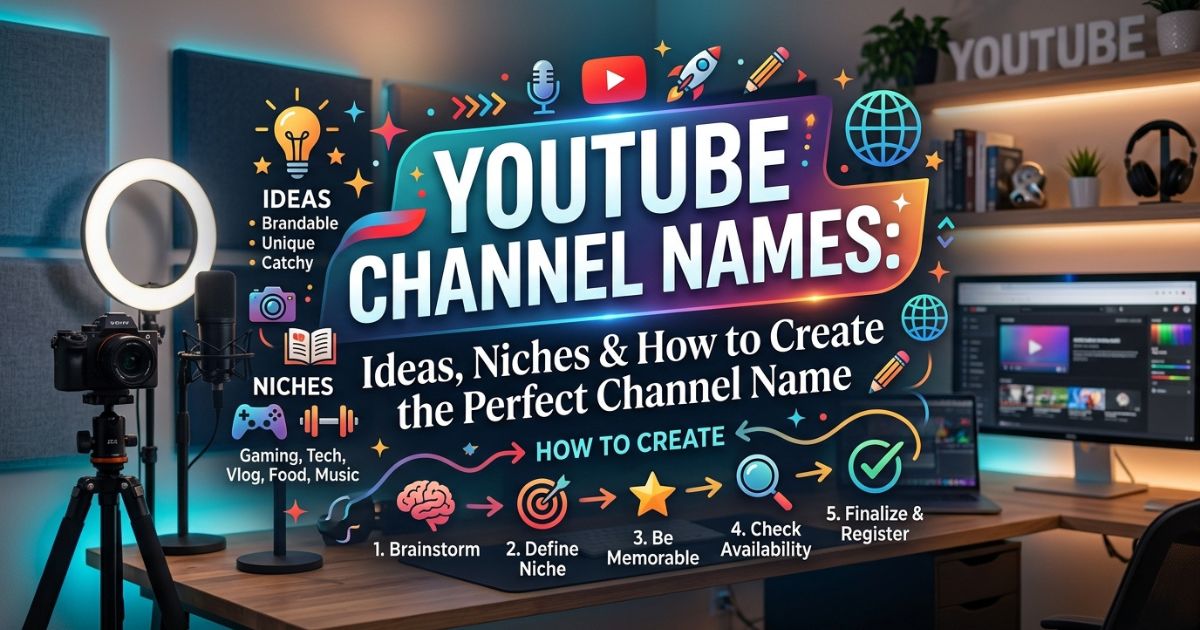 YouTube channel name ideas