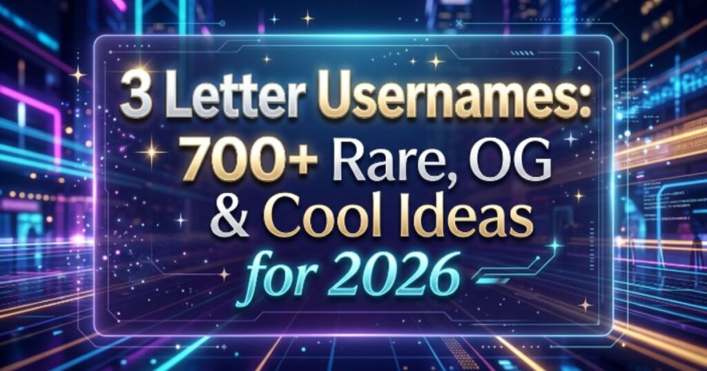 3 Letter Usernames