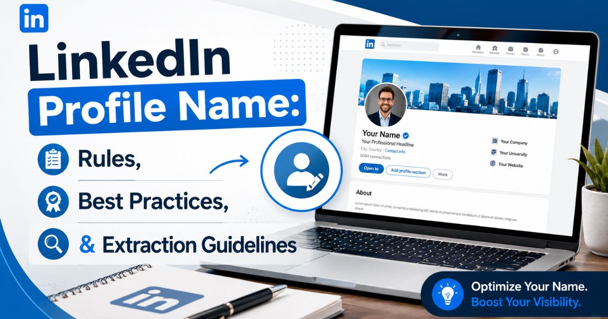 LinkedIn profile name