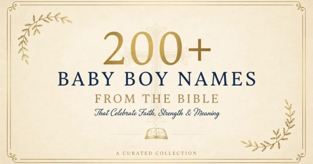 baby boy name from bible